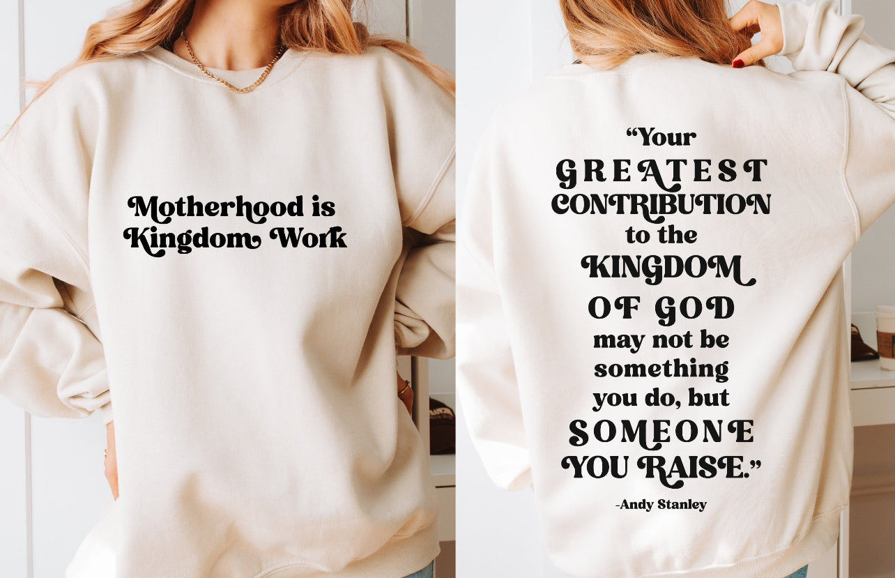 Motherhood is kingdom work